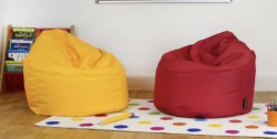 Trudy School Bean Bags - Primary Chair Bean Bag Set of 6