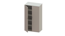 Camerton Tall Double Door Cupboard With 4 Adjustable Shelves