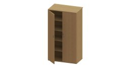 Camerton Tall Double Door Cupboard With 4 Adjustable Shelves