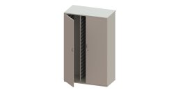 Camerton Tall Static Double Door Tray Cupboard