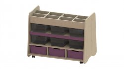 Trudy Classroom Art Storage - Mobile Cubby Craft Trolley