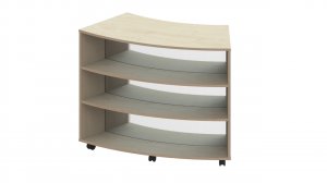 Trudy Book Storage - Curved Mobile Double Sided Library Bay