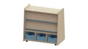 Trudy Book Storage - Mobile Double Sided Book Shelving