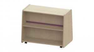 Trudy Book Storage - Trudy Low Double Sided Mobile Bookcase