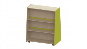Trudy Book Storage - Tall Double Sided Mobile Bookcase