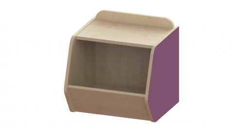 IRIS USA TACHI Modular Wood Stacking Storage Box with Shelf, Light Brown