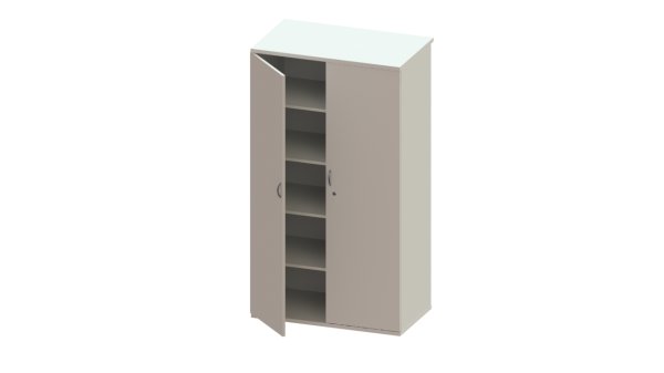 Camerton Tall Double Door Cupboard With 4 Adjustable Shelves