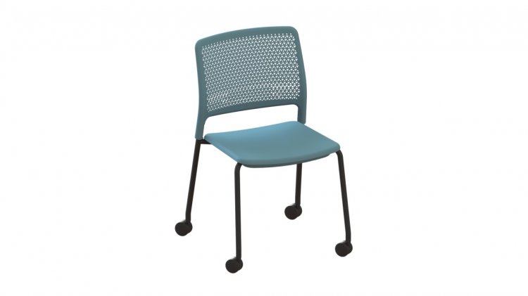 Grafton 4 Legged Chair with Castors School Office Chair Trudy